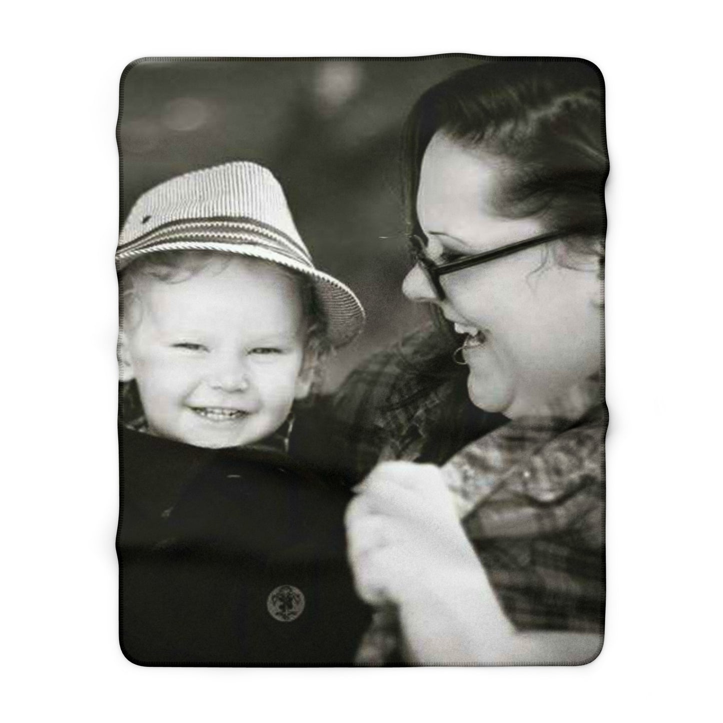 Personalized Photo Sherpa Blanket – Cozy Custom Memory Throw