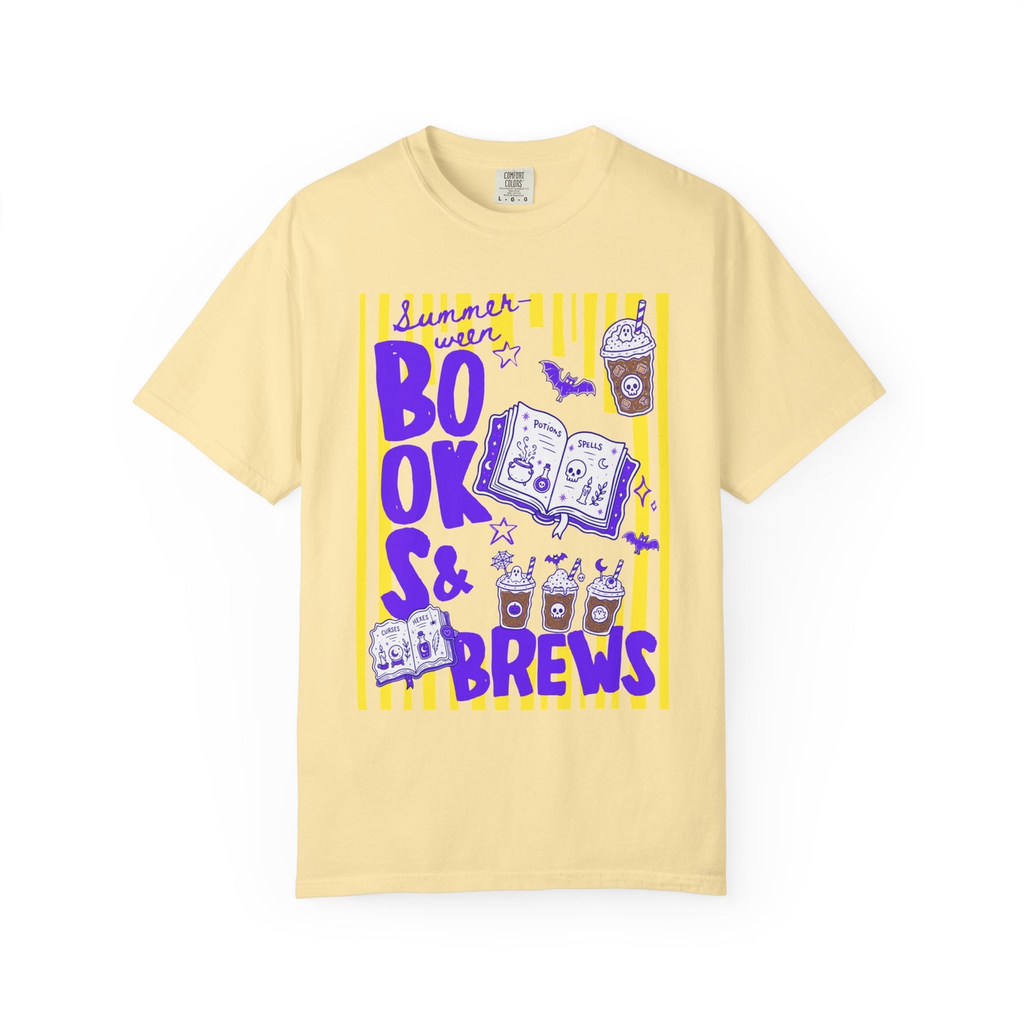 Books & Brews T-Shirt — Coffee Lover Reading Graphic Tee