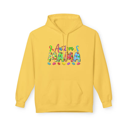 Autism Mama Hoodie — Colorful Puzzle-Print Mom Sweatshirt