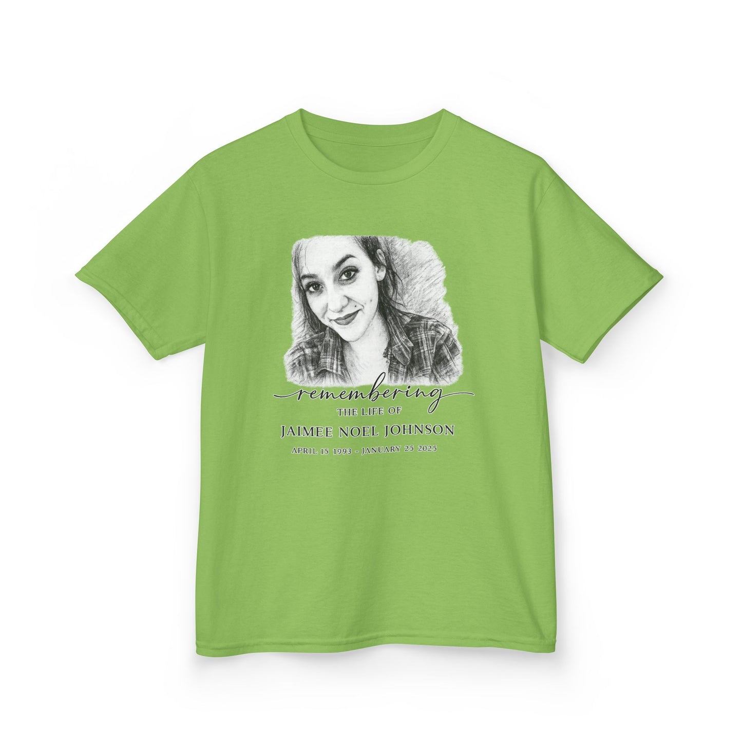 Memorial Kids Tee — "Remembering" Personalized Photo Tribute