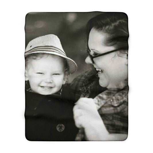 Personalized Photo Sherpa Blanket – Cozy Custom Memory Throw