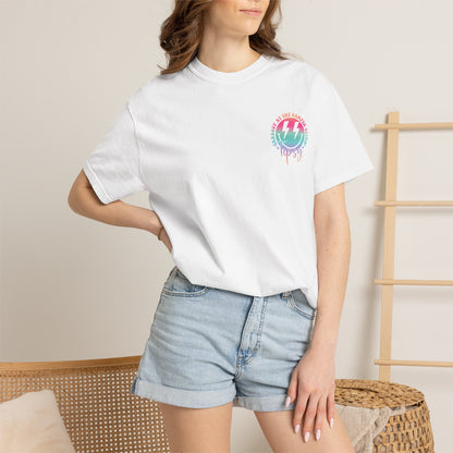 Gettin' Tipsy Camper T-Shirt — Retro Rainbow Camping Tee