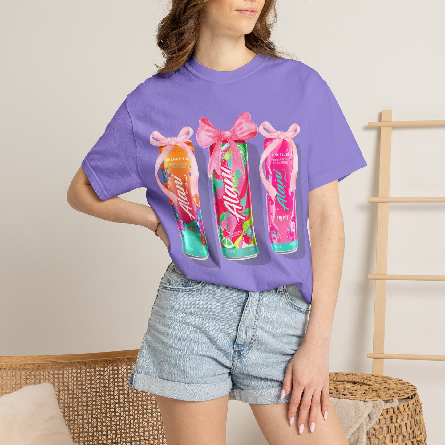 Aloha Soda Trio T-Shirt — Tropical Pink Beverage Graphic Tee