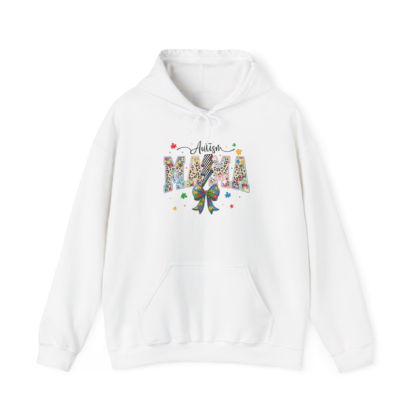 Mama Floral Ribbon Hoodie — Personalized "Mama" Design with Awareness Bow