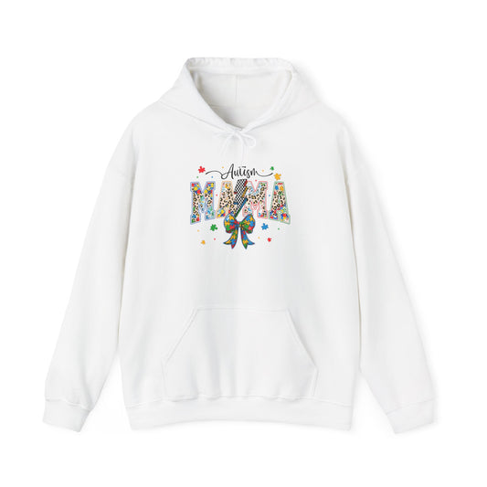 Mama Floral Ribbon Hoodie — Personalized "Mama" Design with Awareness Bow