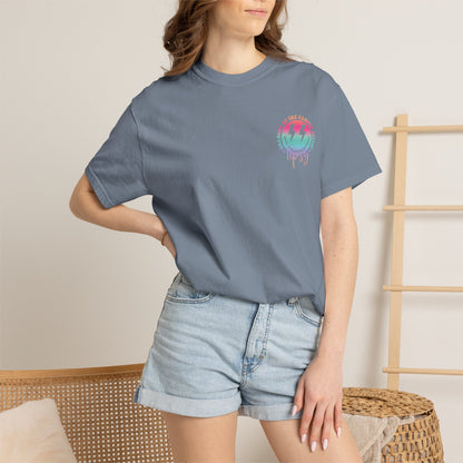 Gettin' Tipsy Camper T-Shirt — Retro Rainbow Camping Tee