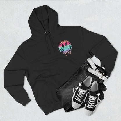 Gettin' Tipsy Camper Hoodie — Retro Pastel Camping Graphic Fleece