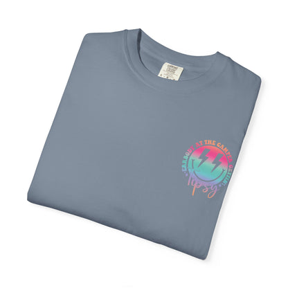 Gettin' Tipsy Camper T-Shirt — Retro Rainbow Camping Tee
