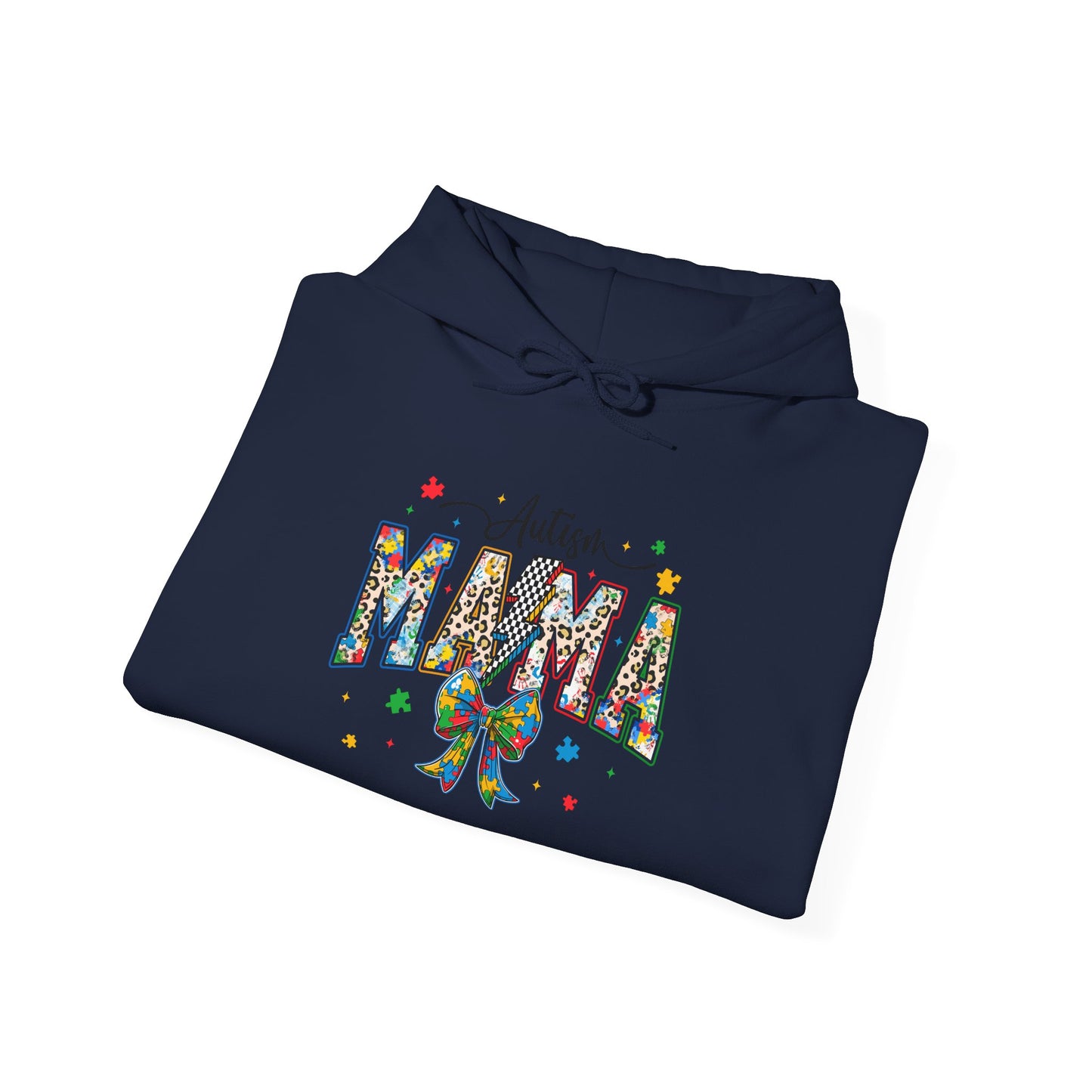 Mama Floral Ribbon Hoodie — Personalized "Mama" Design with Awareness Bow