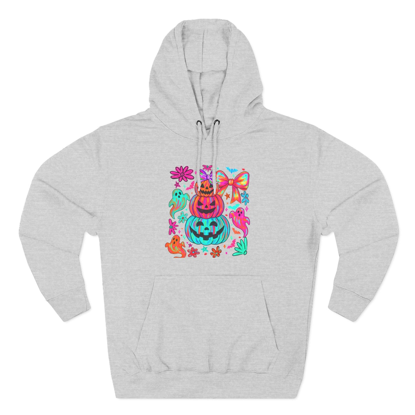 Colorful Pumpkin Hoodie — Cute Halloween Graphic Pullover