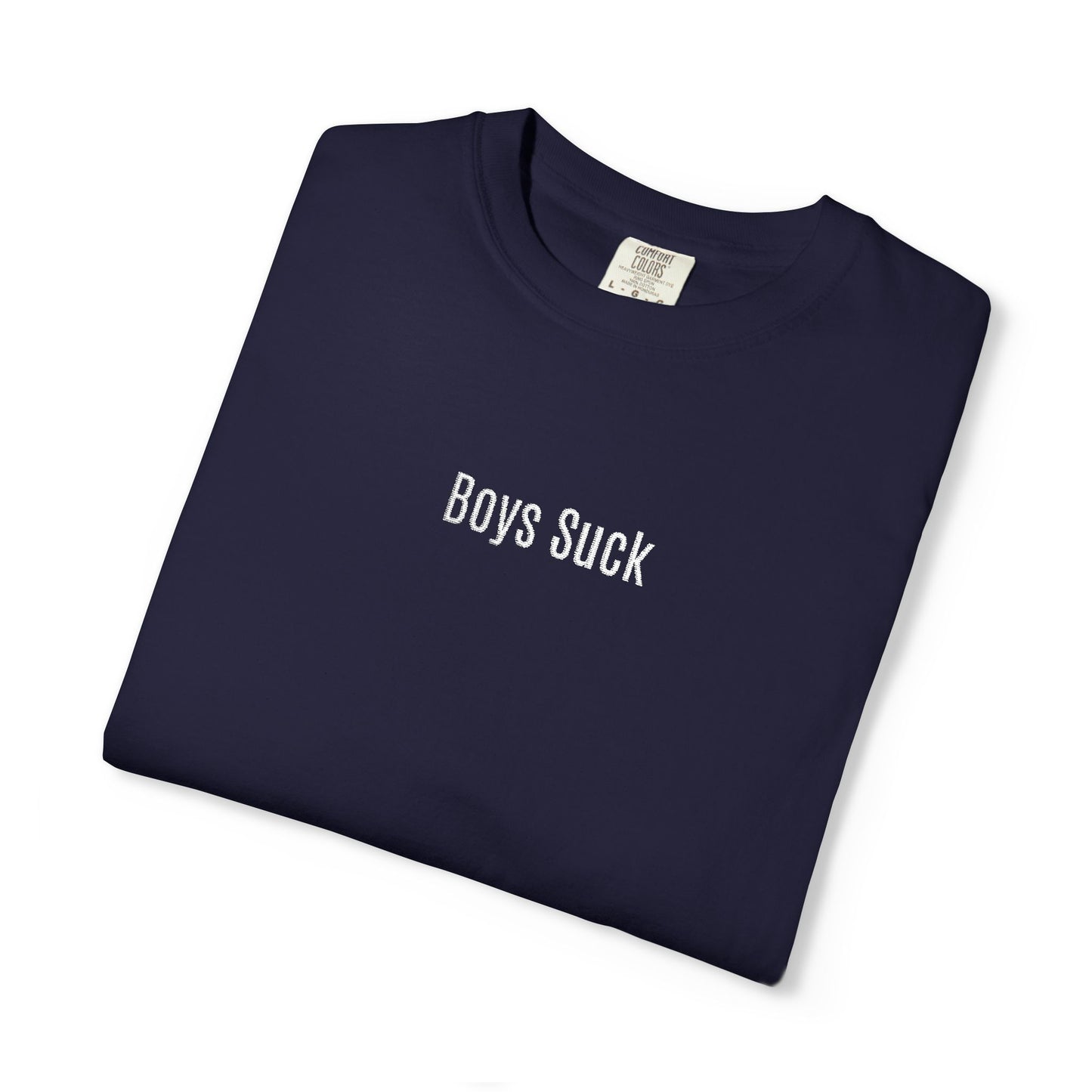 Boys Suck Embroidered  - Minimal Aesthetic Tee