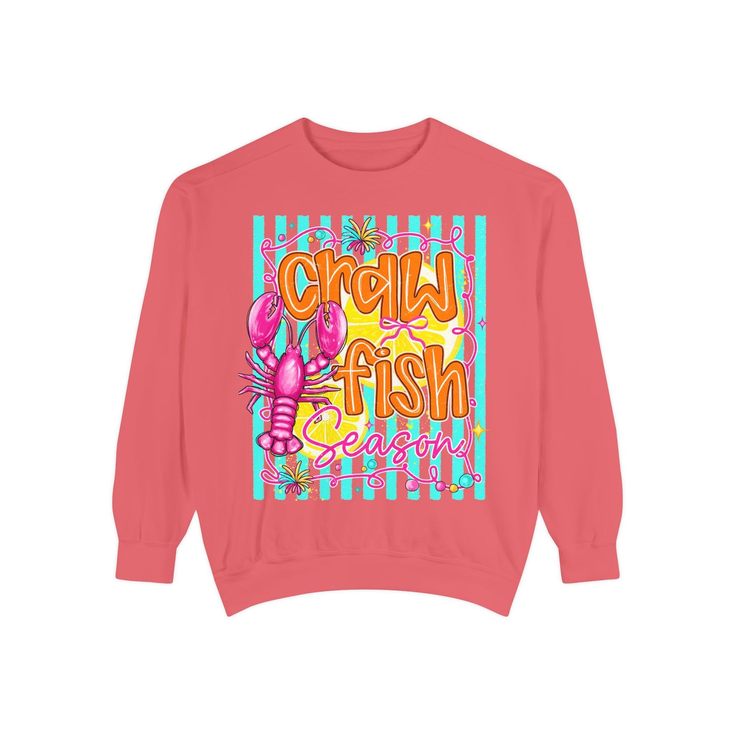 Crawfish Season Sweatshirt — Coastal Cajun Seafood Lover Pullover