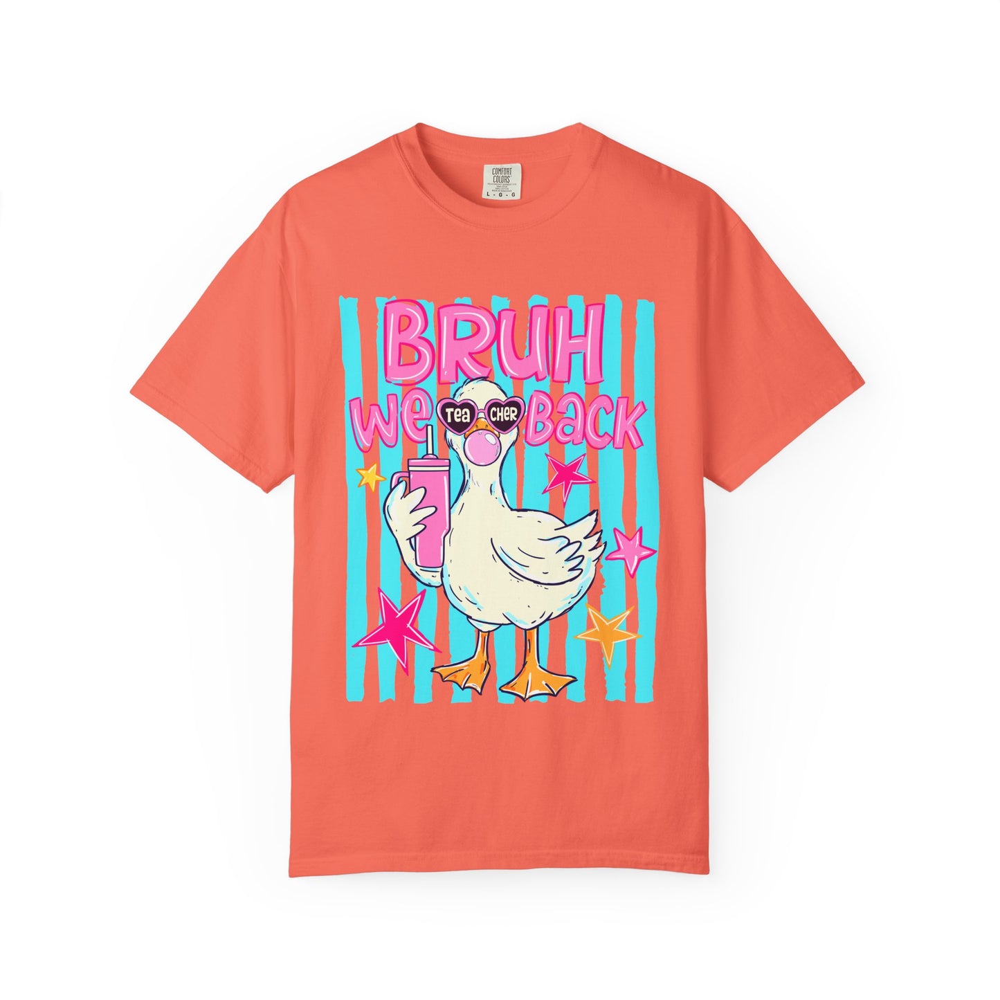 Bruh We Back Goose Teacher Graphic T-Shirt