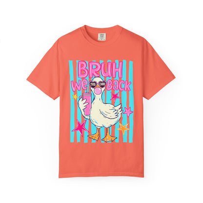 Bruh We Back Goose Teacher Graphic T-Shirt
