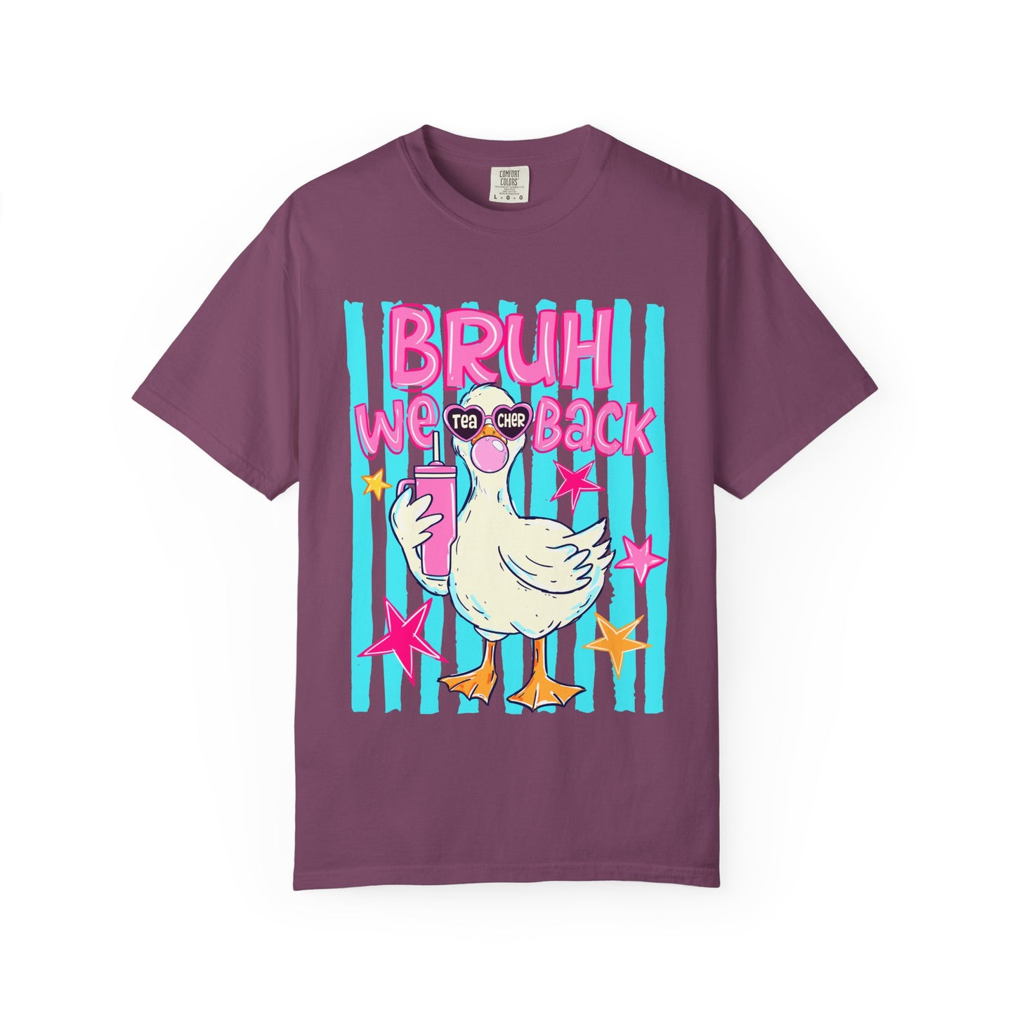 Bruh We Back Goose Teacher Graphic T-Shirt