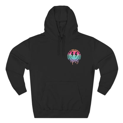 Gettin' Tipsy Camper Hoodie — Retro Pastel Camping Graphic Fleece