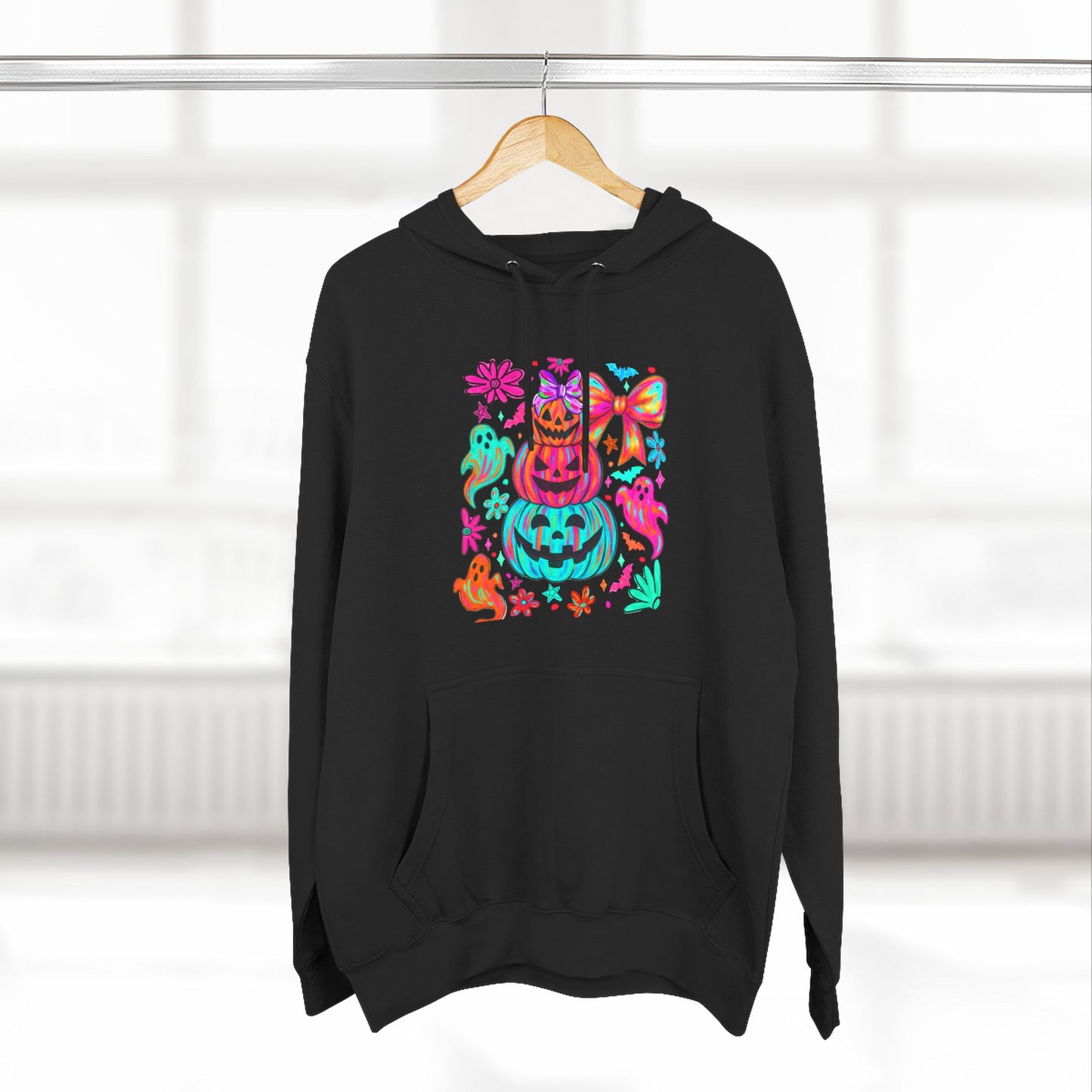 Colorful Pumpkin Hoodie — Cute Halloween Graphic Pullover