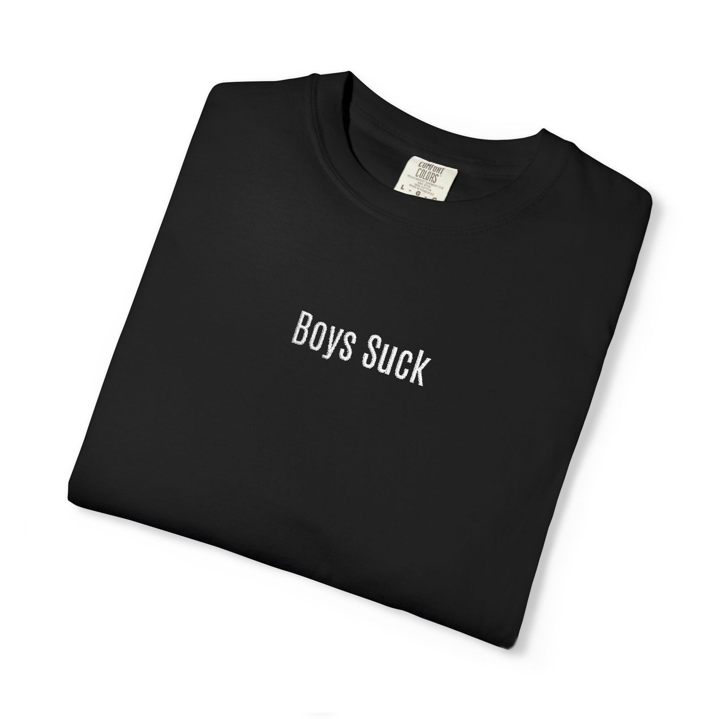 Boys Suck Embroidered  - Minimal Aesthetic Tee