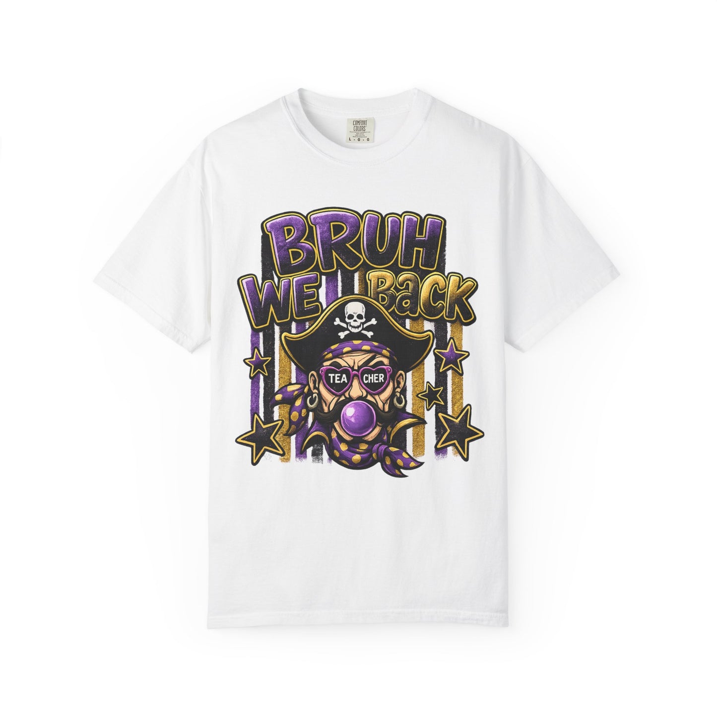 Bruh We Back Pirate Graphic Tshirt