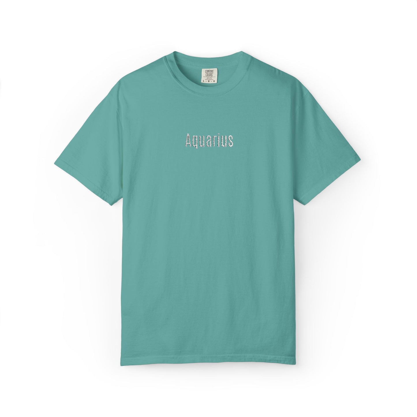 Aquarius Embroidered' Graphic T-Shirt