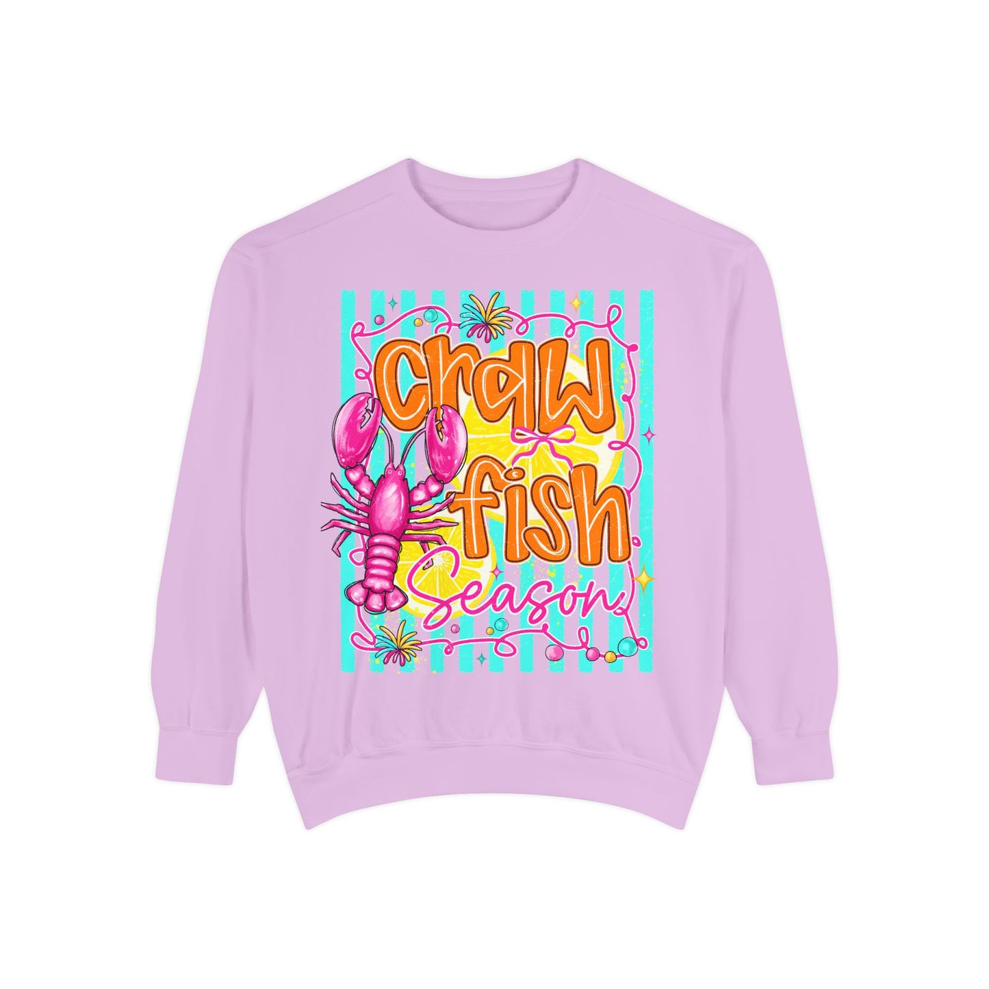 Crawfish Season Sweatshirt — Coastal Cajun Seafood Lover Pullover