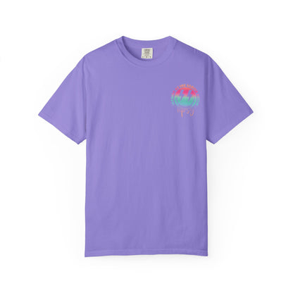 Gettin' Tipsy Camper T-Shirt — Retro Rainbow Camping Tee