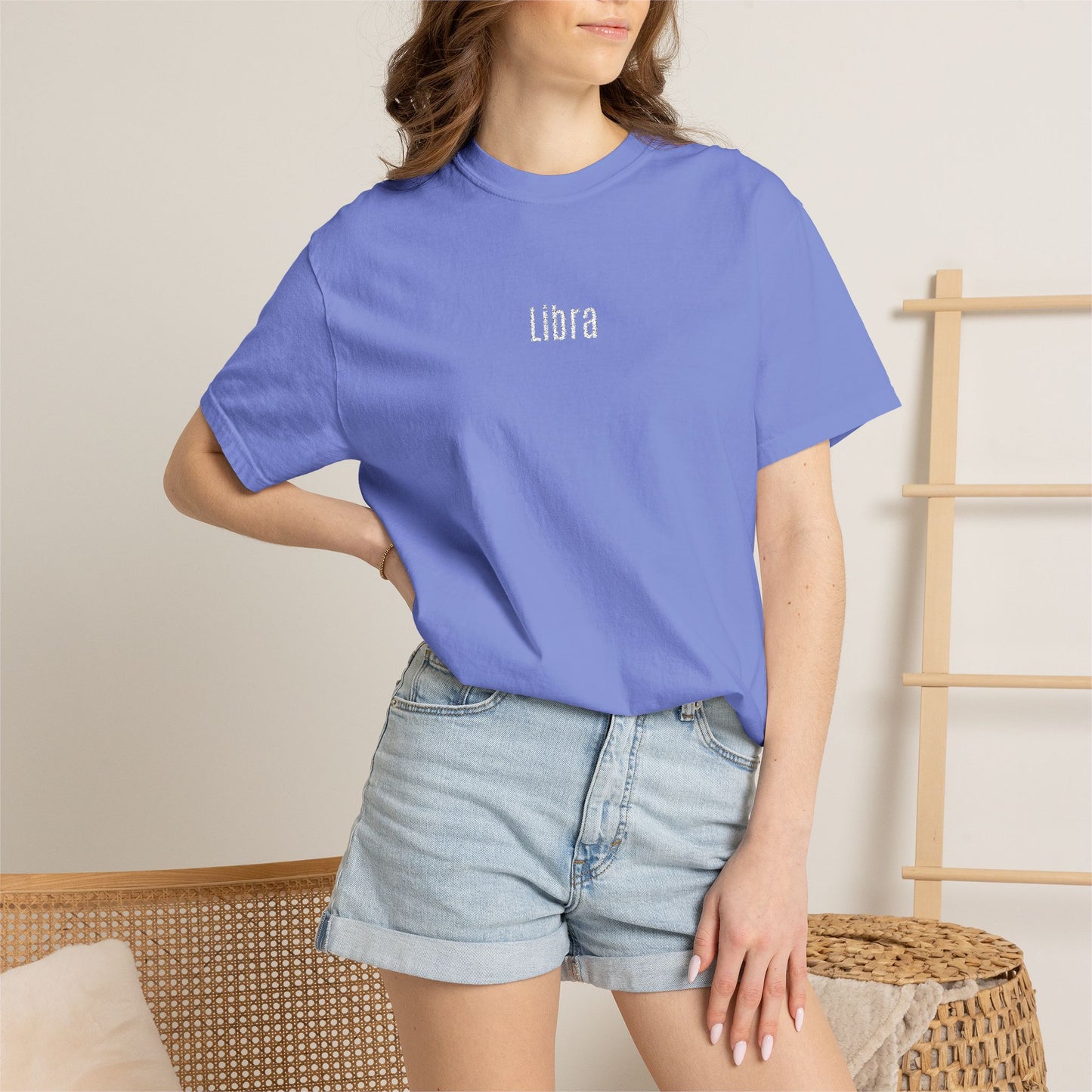 Libra Embroidered T-Shirt
