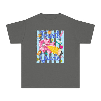 Fourth Grade Youth T‑Shirt — Cute School Supplies Back to School Tee