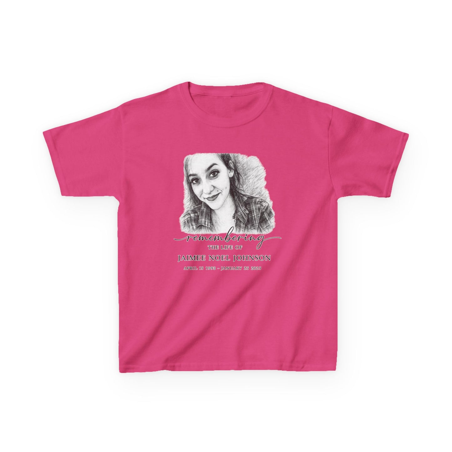 Memorial Kids Tee — "Remembering" Personalized Photo Tribute