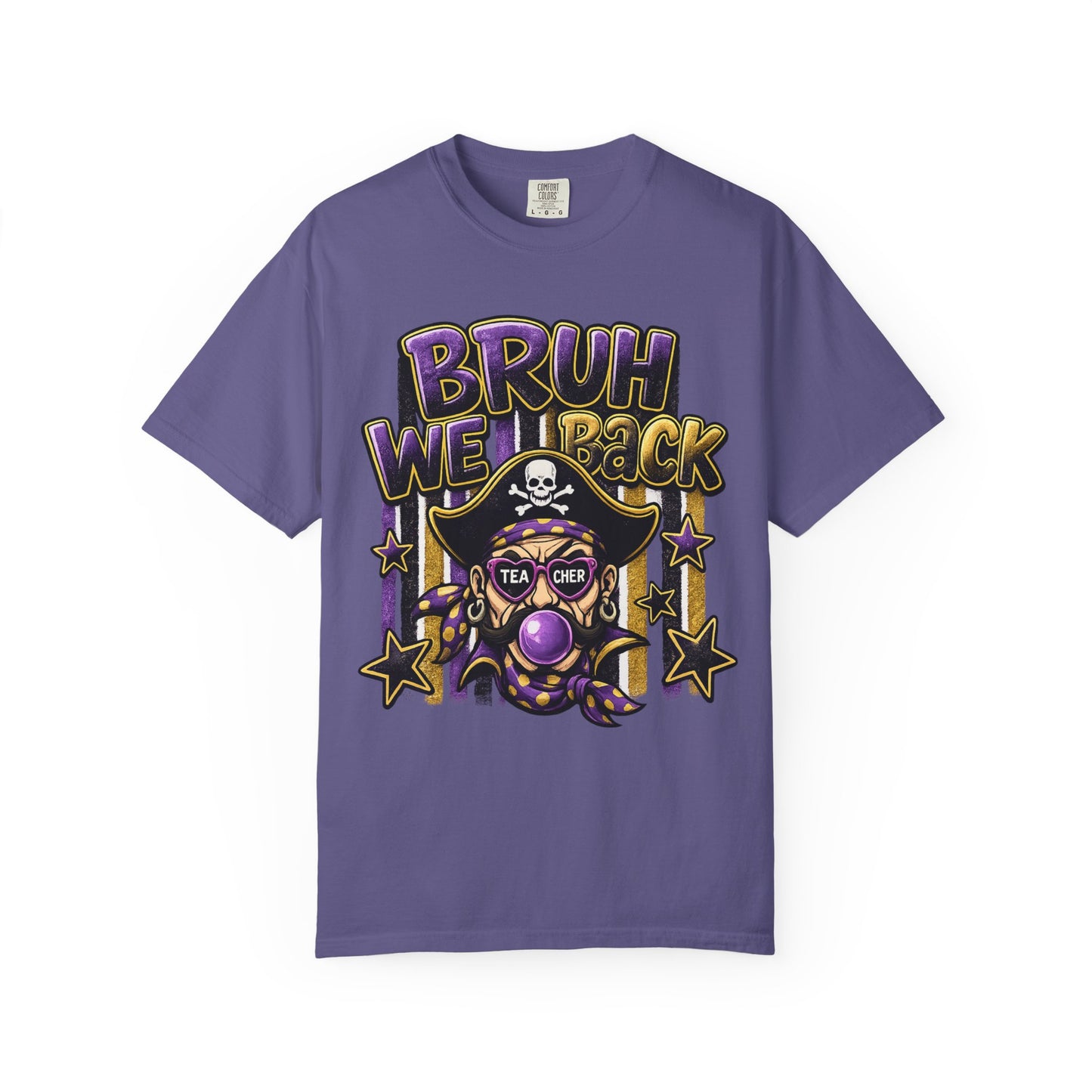 Bruh We Back Pirate Graphic Tshirt