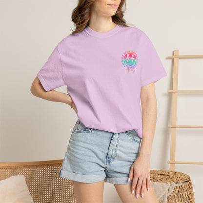 Gettin' Tipsy Camper T-Shirt — Retro Rainbow Camping Tee