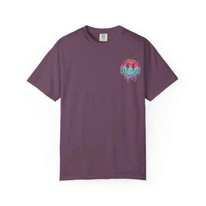 Gettin' Tipsy Camper T-Shirt — Retro Rainbow Camping Tee