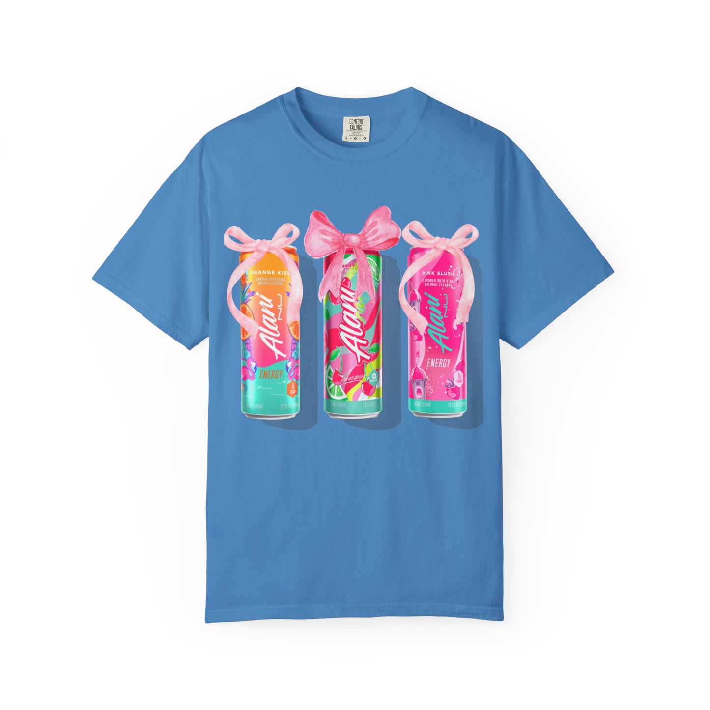 Aloha Soda Trio T-Shirt — Tropical Pink Beverage Graphic Tee