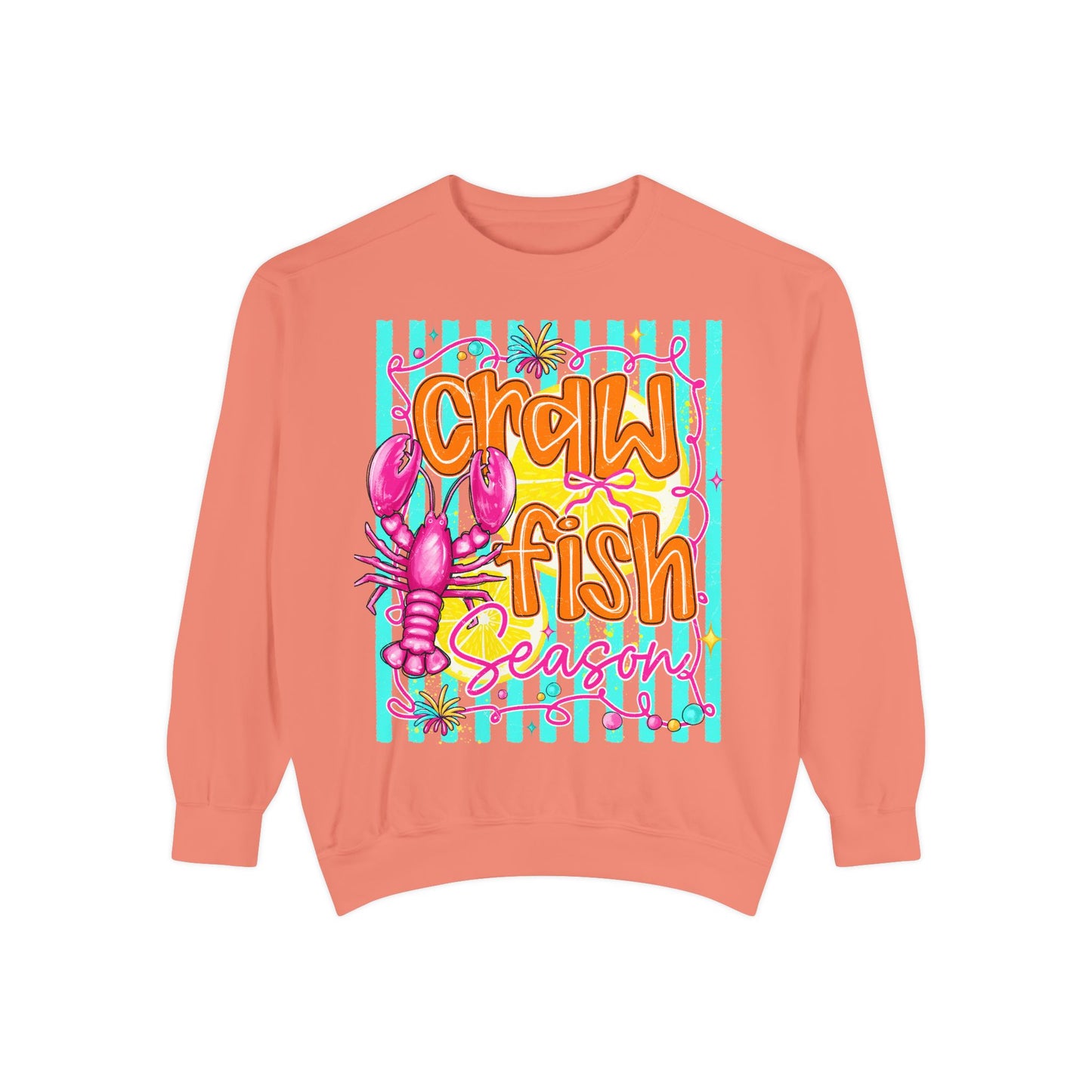 Crawfish Season Sweatshirt — Coastal Cajun Seafood Lover Pullover