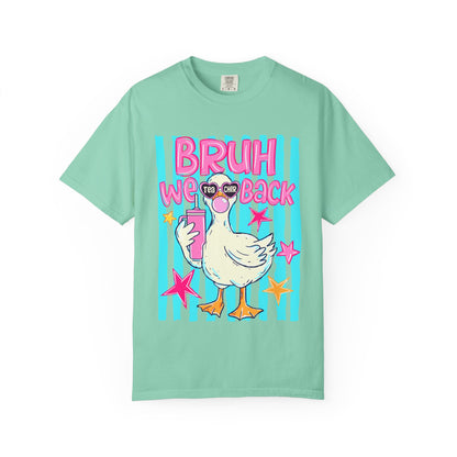 Bruh We Back Goose Teacher Graphic T-Shirt