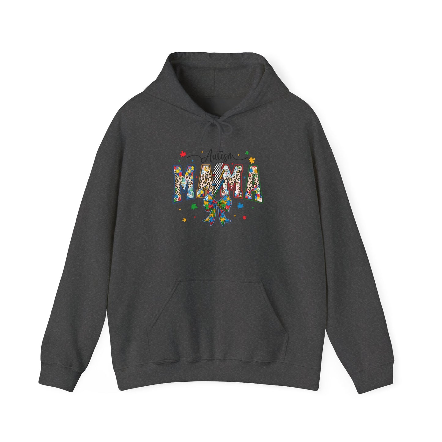Mama Floral Ribbon Hoodie — Personalized "Mama" Design with Awareness Bow
