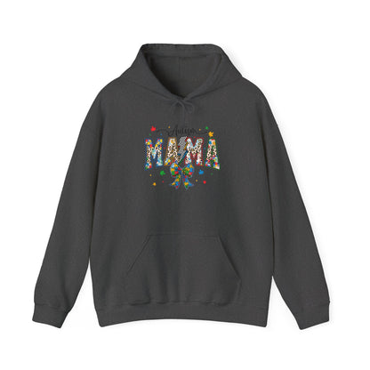 Mama Floral Ribbon Hoodie — Personalized "Mama" Design with Awareness Bow