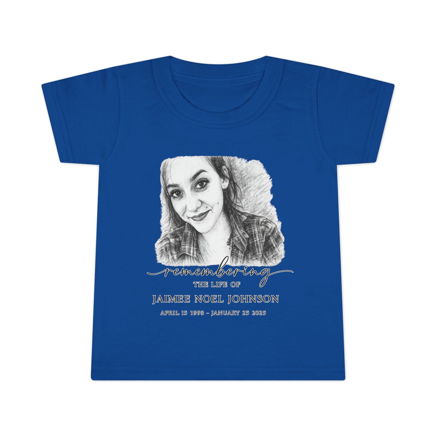 Toddler T-Shirt — Memorial Photo Tribute Tee (Custom Photo & Name)
