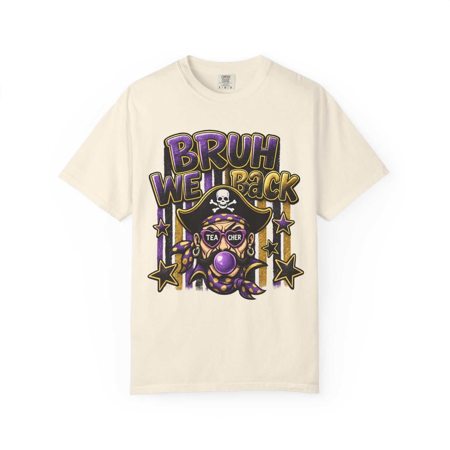 Bruh We Back Pirate Graphic Tshirt