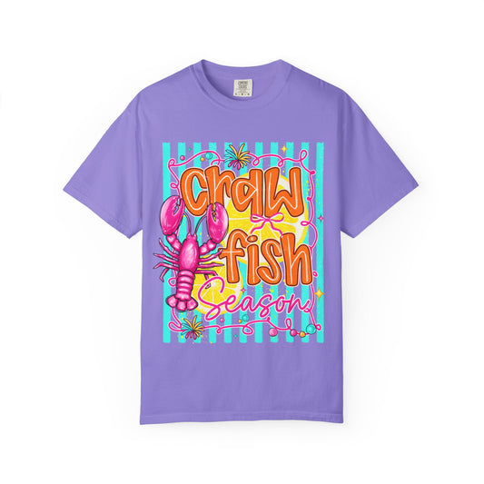 Crawfish Season T-Shirt — Colorful Cajun Crawfish Graphic Tee