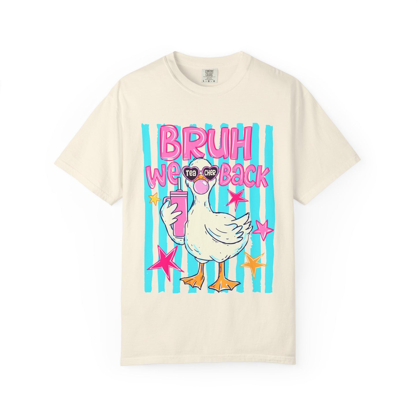 Bruh We Back Goose Teacher Graphic T-Shirt