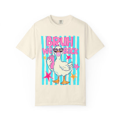 Bruh We Back Goose Teacher Graphic T-Shirt