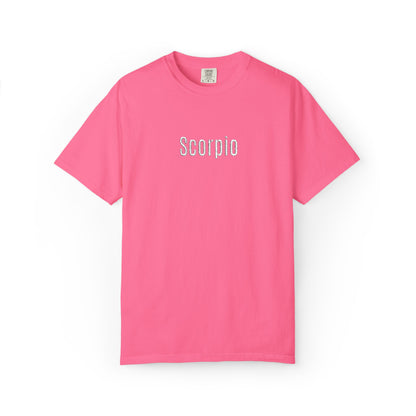 Scorpio Embroidered Script T-Shirt
