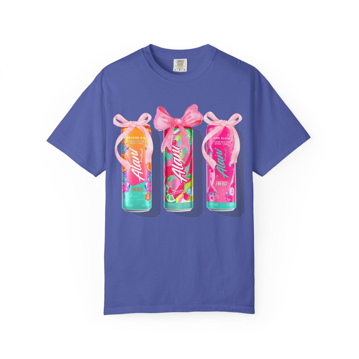 Aloha Soda Trio T-Shirt — Tropical Pink Beverage Graphic Tee