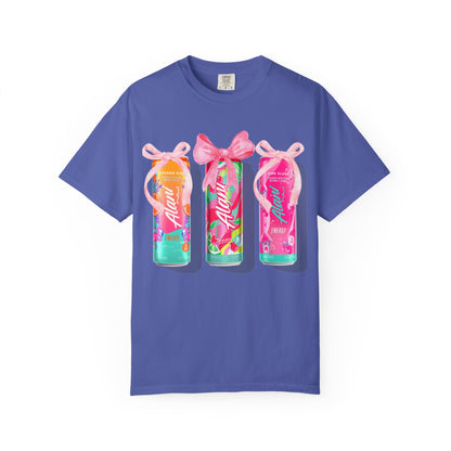 Aloha Soda Trio T-Shirt — Tropical Pink Beverage Graphic Tee
