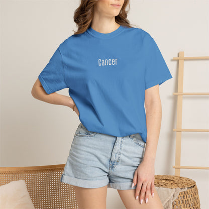 T-Shirt — 'Cancer' Graphic, Zodiac Tee