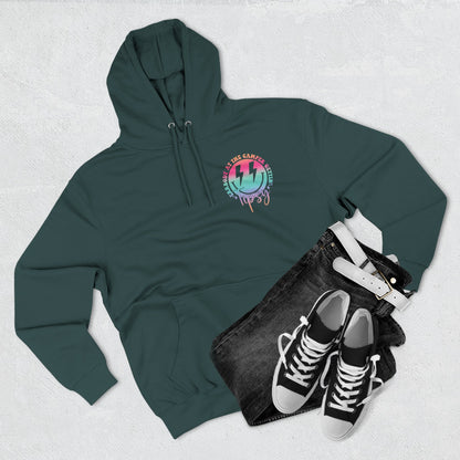 Gettin' Tipsy Camper Hoodie — Retro Pastel Camping Graphic Fleece