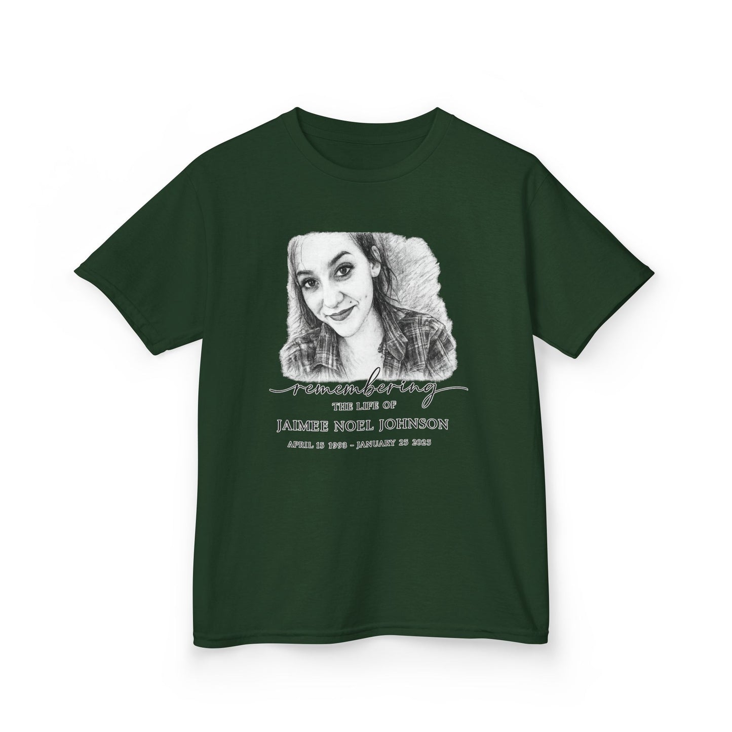 Memorial Kids Tee — "Remembering" Personalized Photo Tribute