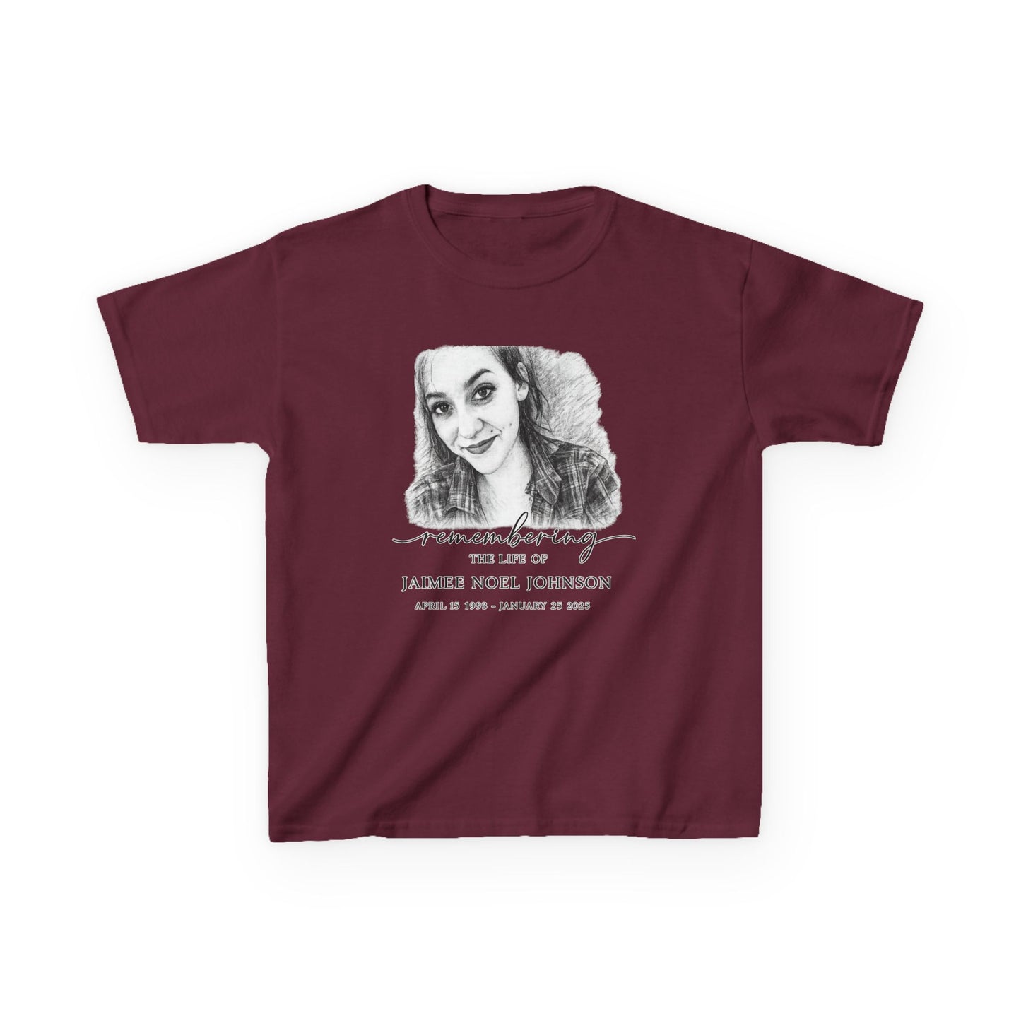 Memorial Kids Tee — "Remembering" Personalized Photo Tribute