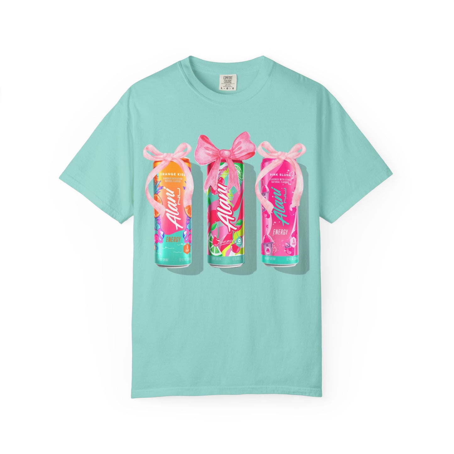 Aloha Soda Trio T-Shirt — Tropical Pink Beverage Graphic Tee